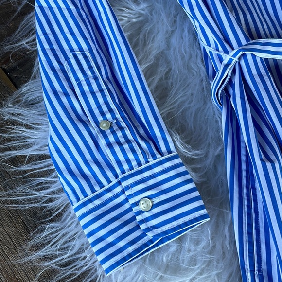 Ralph Lauren Polo striped off shoulder shirt dress NWT - Picture 5 of 11